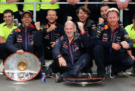 Adrian Newey, gênio da aerodinâmica, se superou em Spa (Foto Getty Images)