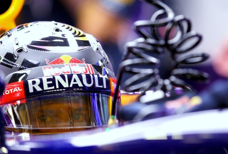 Sebastian Vettel: pela primeira vez derrota Ricciardo na pista (Foto Red Bull/Getty Images)