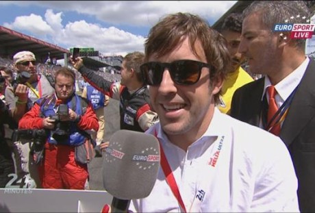 Alonso deu a largada da edição 2014 de Le Mans (Foto Fernando ALonso Fan CLub)