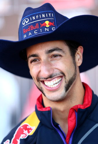 Ricciardo: Indiana Jones aderiu ao visual cowboy no GP dos EUA (Foto Getty Images)