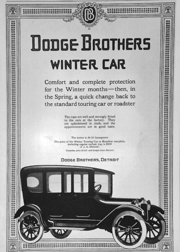 1915 Dodge Winter Car (oldcaradvertising.com)