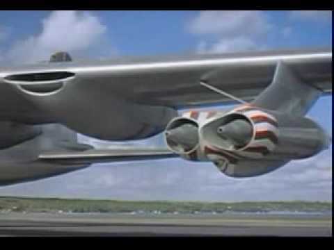 Os dois motores a jato da asa esquerda, com as tomadas de ar abertas (YouTube.com)