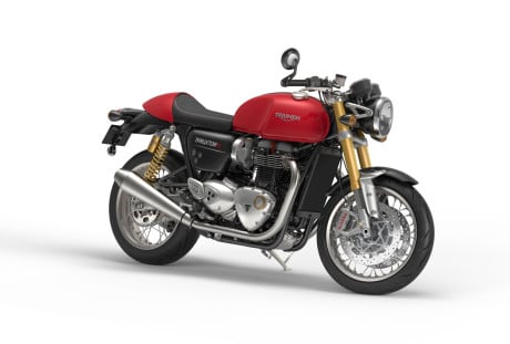 A versão Thruxton R é a mais potente da gama. Freios, suspensões e ajuste de motor para pista.