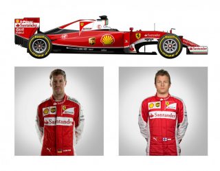 Ferrari SF16 H de Sebastian Vettel e Kimi Räikkönen (F-1.Com)