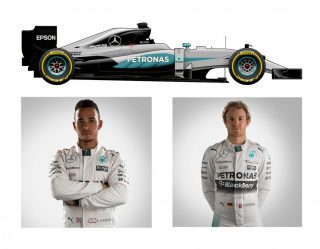 Mercedes AMG F1 W07 de Lewis Hamilton e Nico Rosberg (F-1.COm)