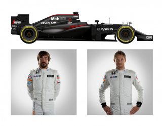 O McLaren MP4/31-Honda de Fernando Alonso e Jenson Button (F-1.Com)