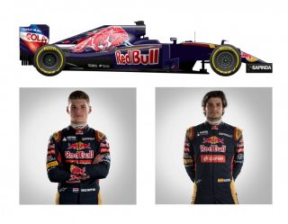 O Toro Rosso STR-Ferrari de Max Cerstappen e Carlos Sainz Jr (F-1.Com)