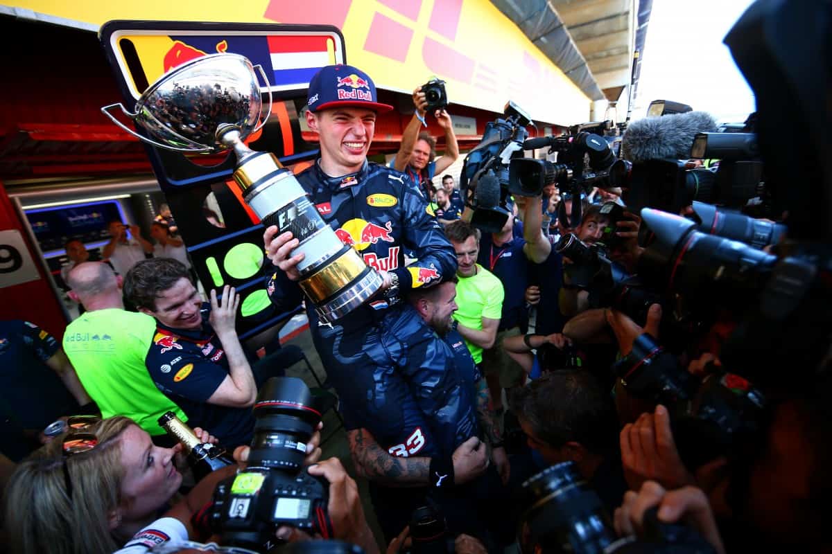 Vitória de Verstappen tem impactos positivos sobre a F-a e o kart (Foto Red Bull/Getty Images)