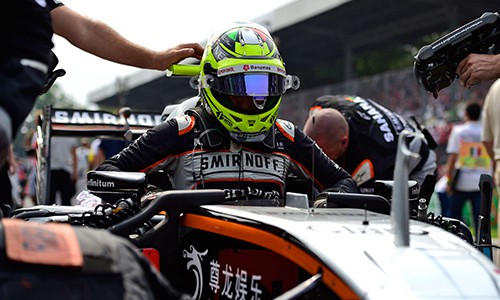Sérgio Pérez parece querer sair, Force India que ele fica (Foto Sahara FOrce India)