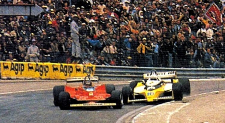 A antológica disputa entre VIlleneuve e Arnoux, em Dijon, empanpou a vitória de Jabouille no GP da França de 1979 (Arquivo pessoal) 