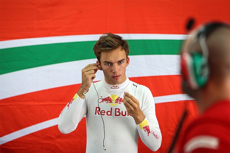 Pierre Gasly, atualmente na GP2, foi preterido na Toro Rosso, que optou por manter Kvyat (FOto Red Bull)