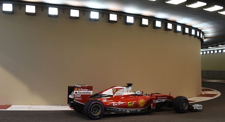 Terceiro lugar de Vettel em ABu Dhabi mostrou luz no fim do túnel para uma Ferrari em crise (Foto Ferrari)